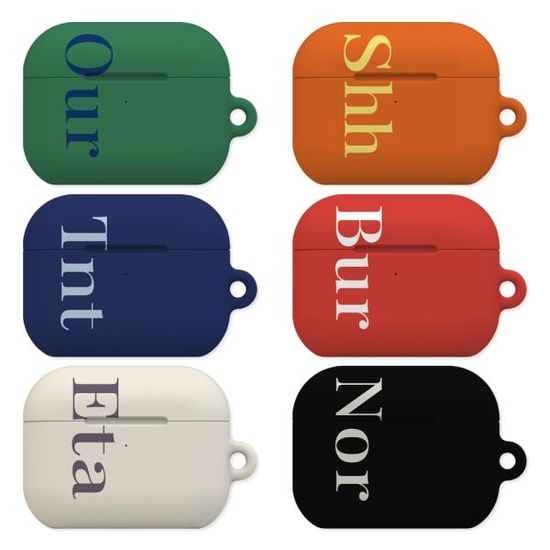 9C9C 컬러 워드 에어팟 프로 1/2세대 하드케이스