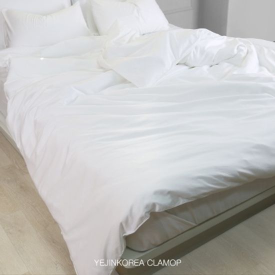클라모프 60수 무지 순면 호텔 이불커버