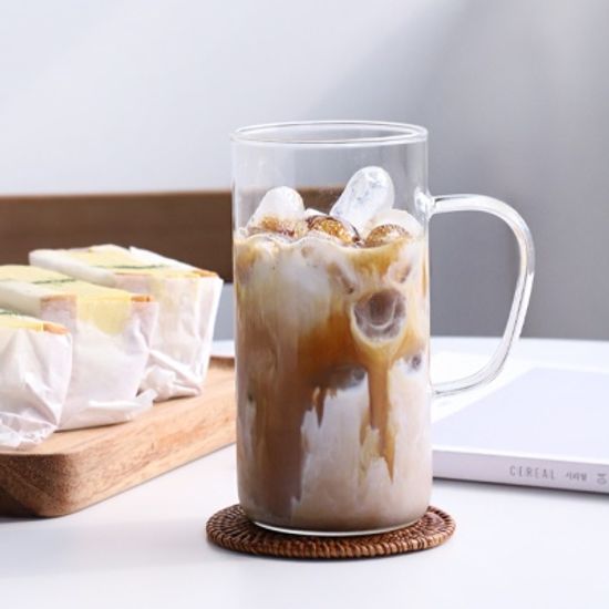 브레나 손잡이 유리 머그 730ml