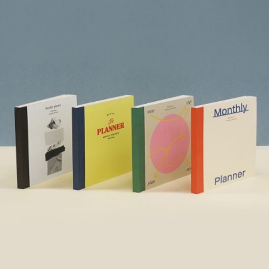 오첵 O-CHECK 스퀘어 만년다이어리 먼슬리 플래너 