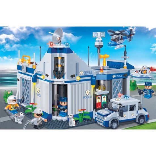 반바오 조립블록시티 경찰서 대형 모형 만들기