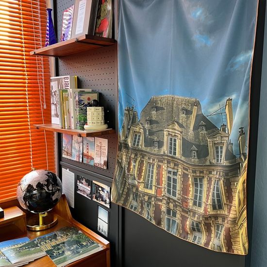 보쥬광장 65x90 쉬폰 패브릭포스터