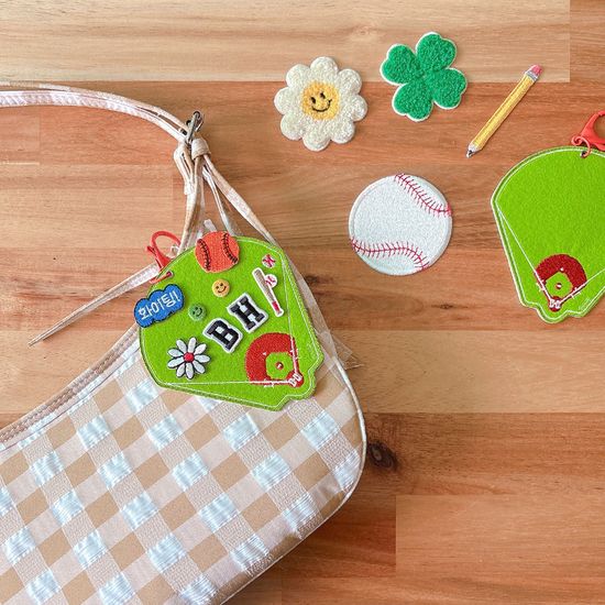 와펜 꾸미기 야구장 야구 네임택 키링