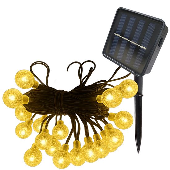 룸인커머스 LED 태양광충전 물방울전구 앵두알전구