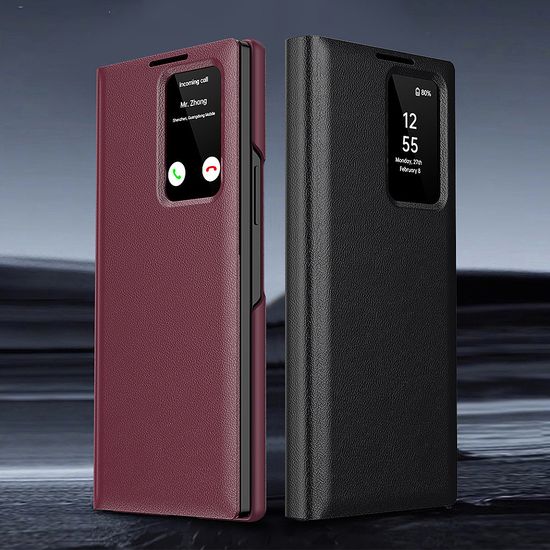 갤럭시 Z트라이폴드 스마트 뷰 카드 지갑 플립 케이스