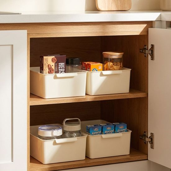 그립 바스켓 S M L 4P 수납 손잡이 정리함 바구니