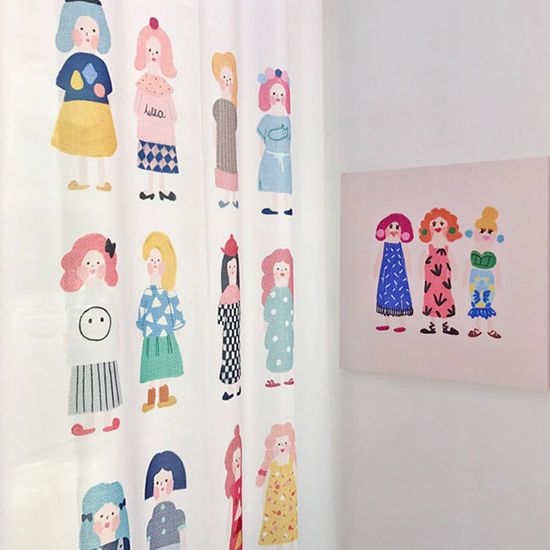 [드로잉에이미] 원피스 커튼