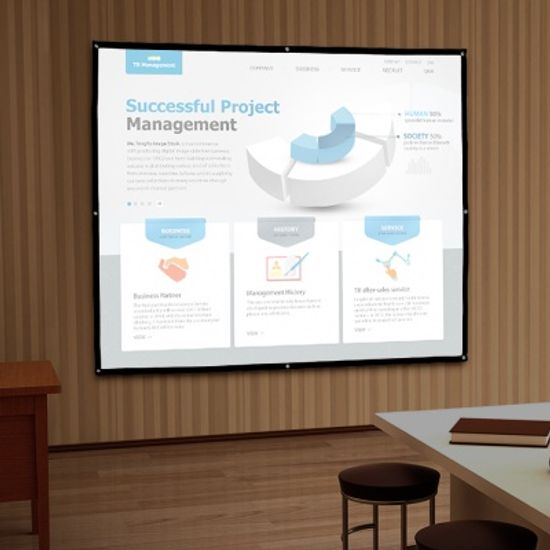 이동형 빔프로젝터 스크린(186x139cm) 회의실스크린