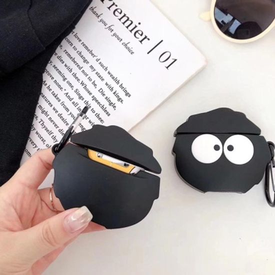 에어팟프로케이스 먼지 프로 키링 실리콘 372블랙pro