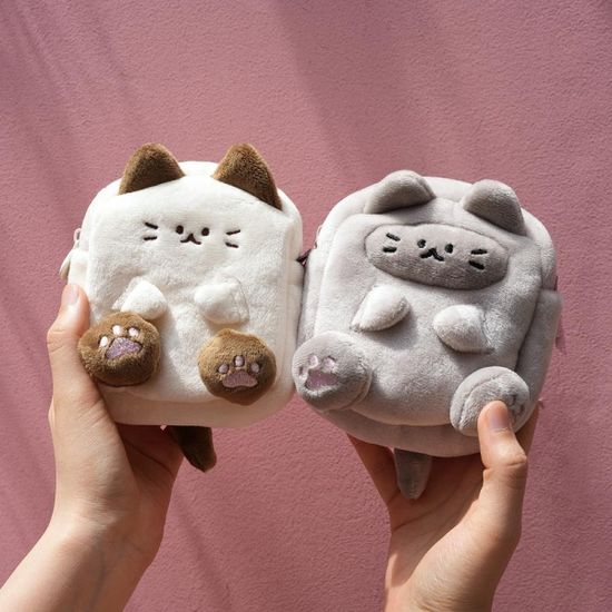 핑크풋 냥냥사각파우치