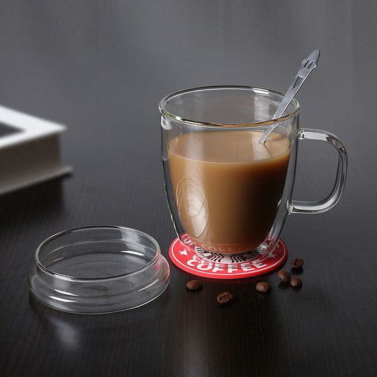 [로하티]바오 뚜껑 유리컵(430ml)