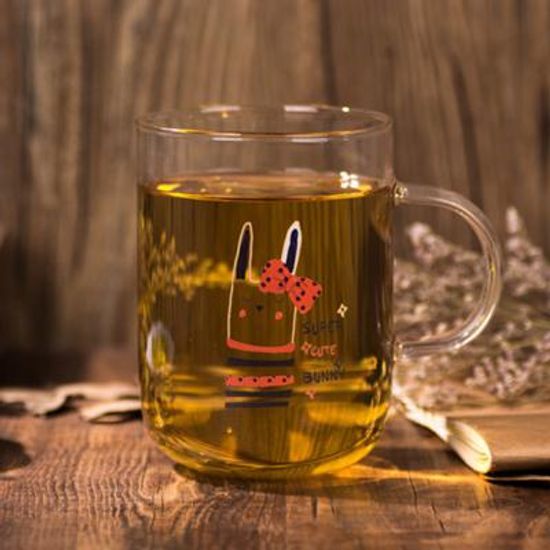핸드메이드 내열 유리컵 - 래빗