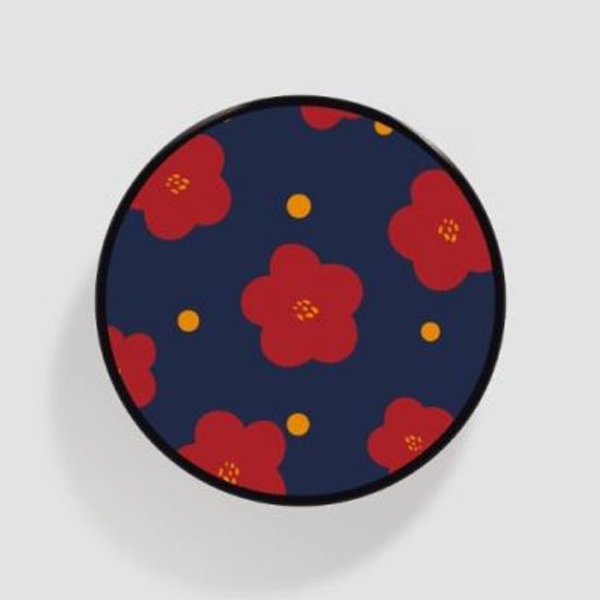 Tok 네이비 동백 패턴