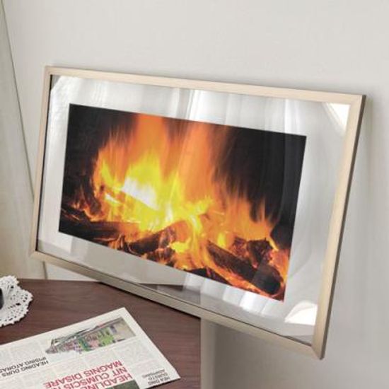 ah548-투명액자58CmX38Cm_활활타는장작불