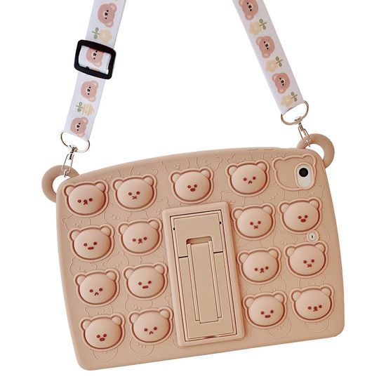 아이패드미니5 스탠드 스트랩 실리콘 케이스 t141