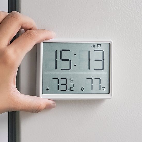 홈 오피스 매장 스마트BIG LCD 온습도 알람시계 HeaL