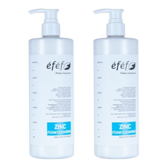 에프에프 대용량 징크 폼클렌징 500ml 2개