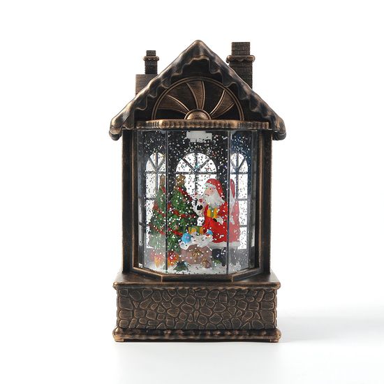 [도토로] LED 크리스마스 스노우볼 오르골(산타 하우