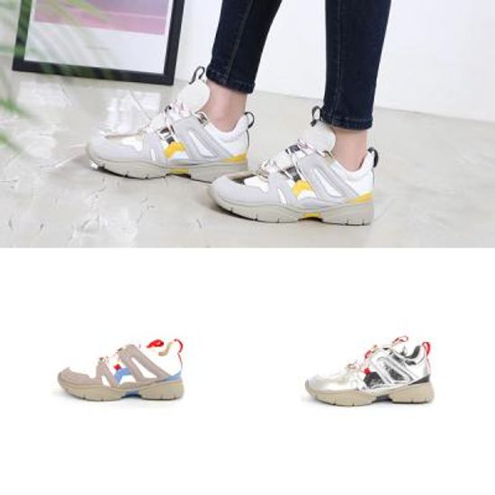 [애슬릿]컬러배색 운동화 스니커즈 3.5cm