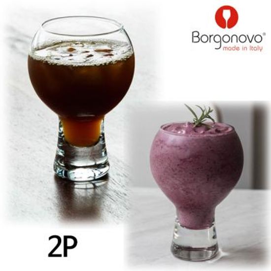 유리잔 540ml 2P세트 홈카페 투명 특이한 맥주잔 물컵