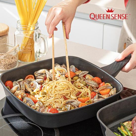 퀸센스 인덕션겸용 와이드 코팅 사각후라이팬 28cm