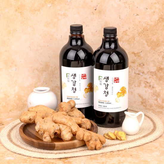 우리집 생강청 생강차 수제 1000ml