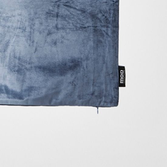 옴브레 비스코스 벨벳 쿠션커버, 블루 윙 틸 45 X 45