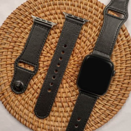 [오늘도착/필름증정] 애플워치 단추 가죽 스트랩