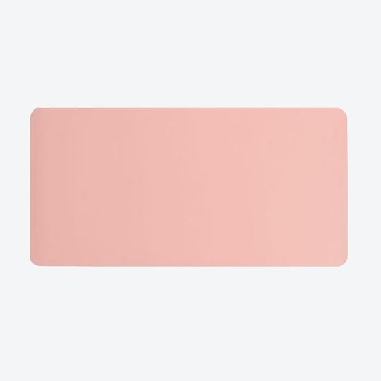파스텔 휴대용 가죽 데스크매트 마우스 책상패드 핑크