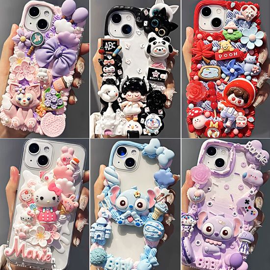 아이폰 15 14 13 12 프로 맥스 캐릭터 레진 케이스