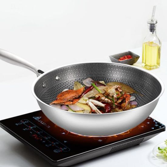 벌집코팅 궁중팬 34cm 인덕션 스텐 주물팬 웍 L234