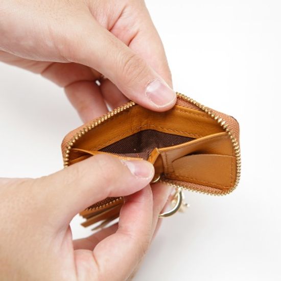 REAL MINI TASSEL WALLET_ZIP