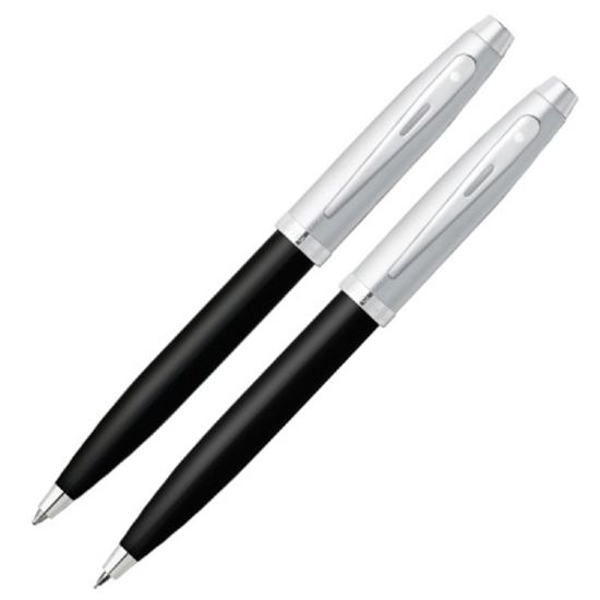 SF100 흑색 크롬 NT 볼펜/펜슬(0.7mm) 세트 (9313)