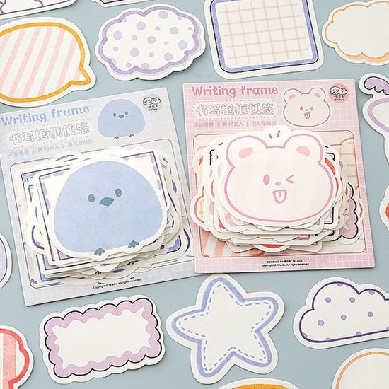 귀여운 동물 메모지  90매  병아리 토끼 다꾸