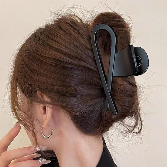 물결 웨이브 왕집게핀 예쁜 헤어 머리 핀 올림머리 삔