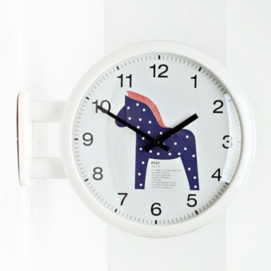 (ktk042) 목마 모던양면시계 아라