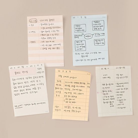 [프롬디얼리던] 메모패드 (5 type)