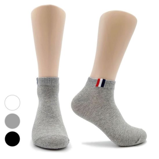 남자양말 포인트배색 기본양말 5켤레묶음(WB5B5F3)