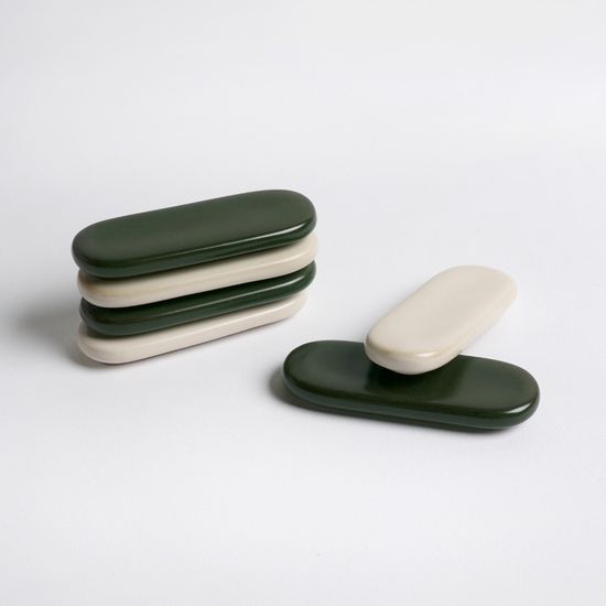 포보 국산 도자기 수저받침 2color 택1