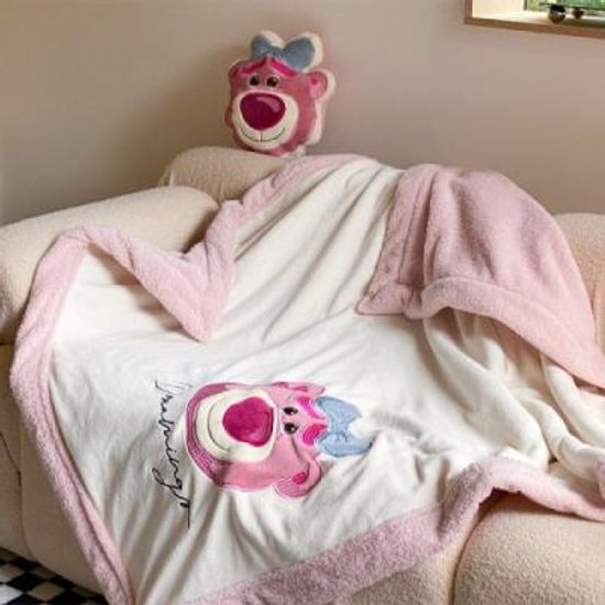 딸기곰 무릎담요 쿠션 옵션선택