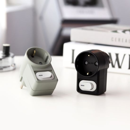 아이정 인테리어 컬러 멀티탭 1구 개별 콘센트