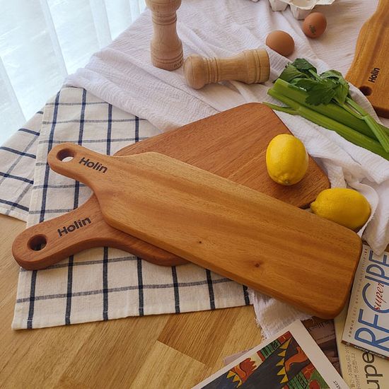 Holin 마호가니 원목 도마 스퀘어+롱스퀘어 SET