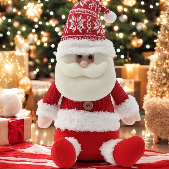 [도토로] 눈꽃 산타 크리스마스 장식 인형