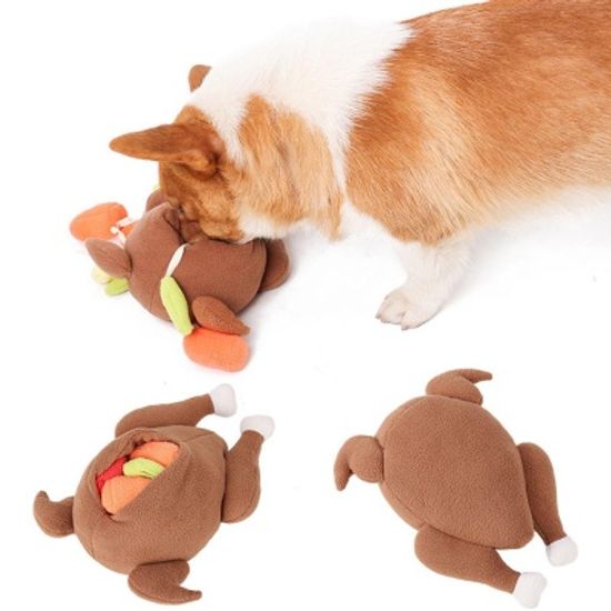 강아지 통닭 노즈워크 장난감 분리불안해소 삑삑이