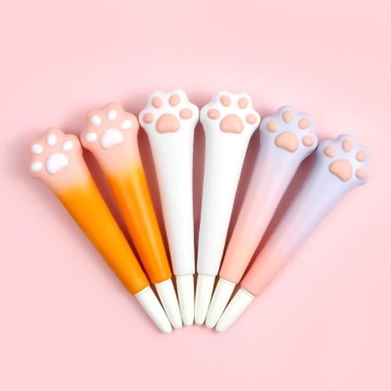 핑크풋 냥냥이스퀴시중성펜(0.5mm)