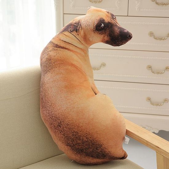 의기소침 강아지 쿠션 애착 인형 바디필로우 선물