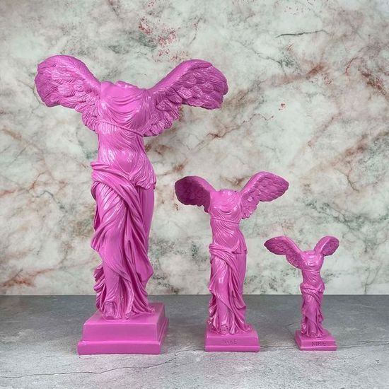 승리의 여신 니케 조각상 석고상 중형25cm 화이트 