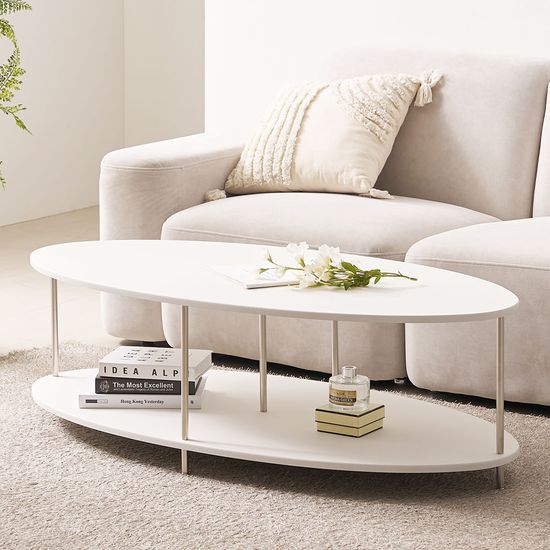 레브 타원 거실 소파 티 테이블 1200 (착불)