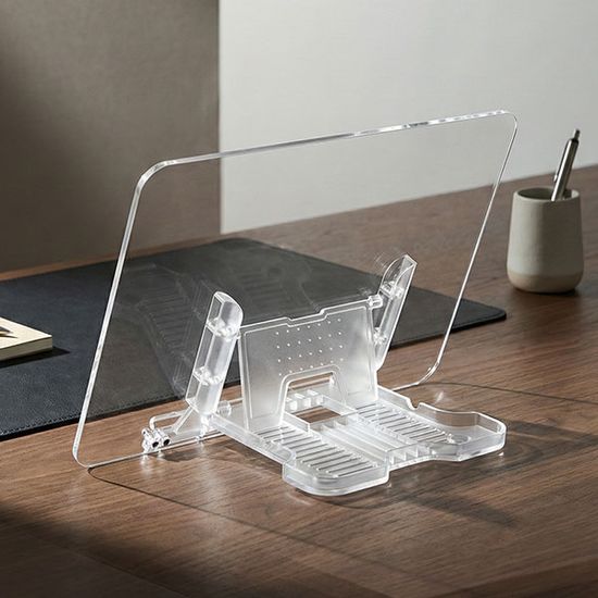 13단 각도조절 투명 아크릴 멀티북스탠드 선물 독서대