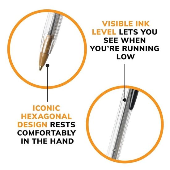 BiC 빅 크리스탈 1.0mm 유성볼펜 1다스(12자루)